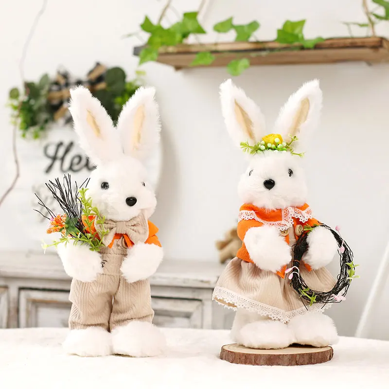 Spring Home furnishings creative cartoon photography props Easter Simulation Bunny Home Garden Bunny Decoration Creative Bunny