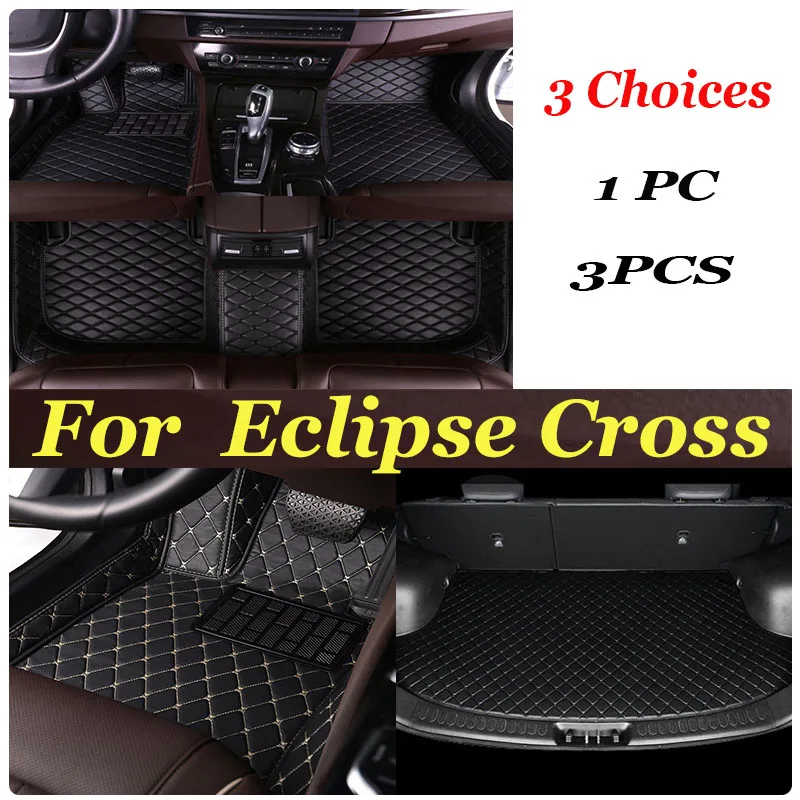 

Car Floor Mats For Mitsubishi Eclipse Cross 2018 2019 2020 Custom Auto Foot Pads Automobile Carpet Cover Interior Accessories