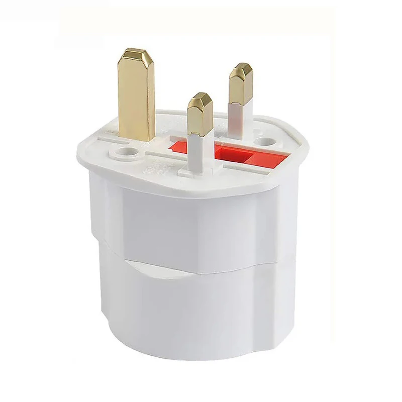 Plug Adapter EU to UK 2 Pin Socket 250V 13A Fused