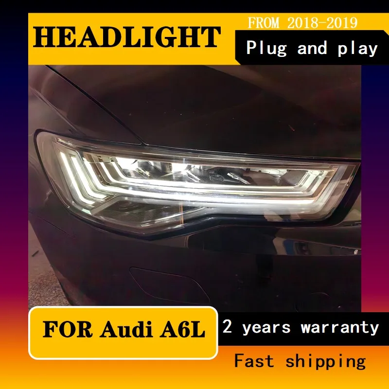 

Car Accessories for Audi A6 C8 2012-2018 A6L C8 LED Matrix Fromt Lamps Upgrade Dynamic Turn Signal Headlamp Assembly