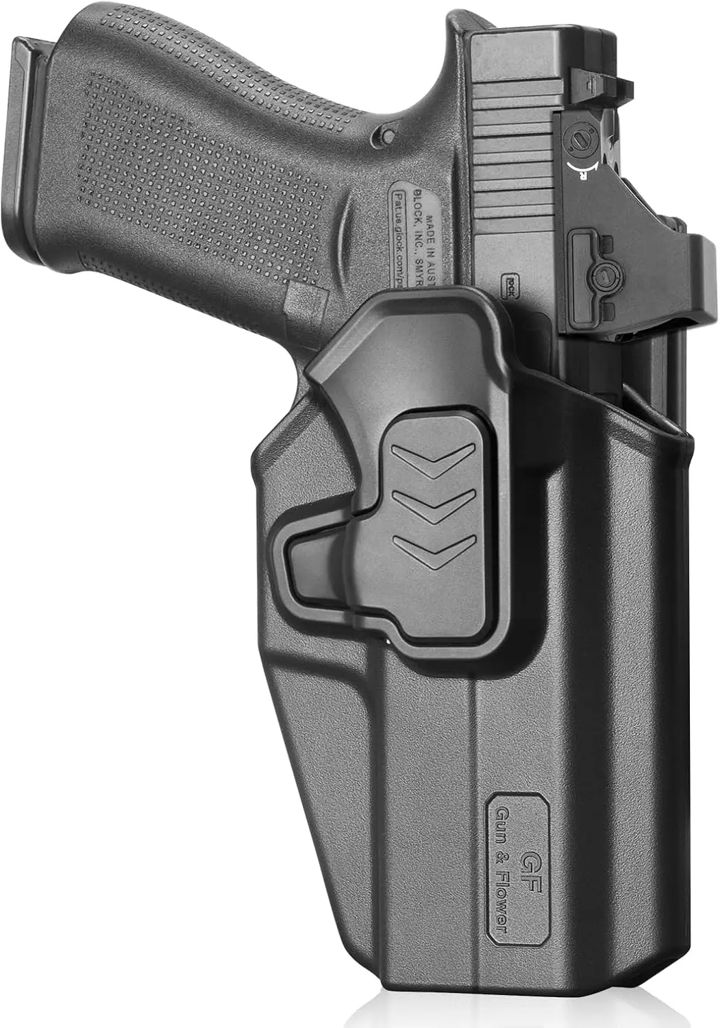 OWB Holster for Glock 43 43X 48 (MOS & Rail Versions),Also Fit G43X MOS,Level II Retention Outside Waistband Holster,Right hand