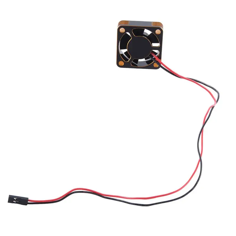 A97I-금속 쉘 ESC 모터 25Mm 냉각 팬 RC 자동차 예비 부품용 고속 열 방출 팬 쿨러 골드