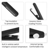 Mini Splint Flat Iron Hair Straightener Curling Wand Curly Ceramic Curler Straight Dual Purpose Hair Styling Tool WITH Hair Clip 6