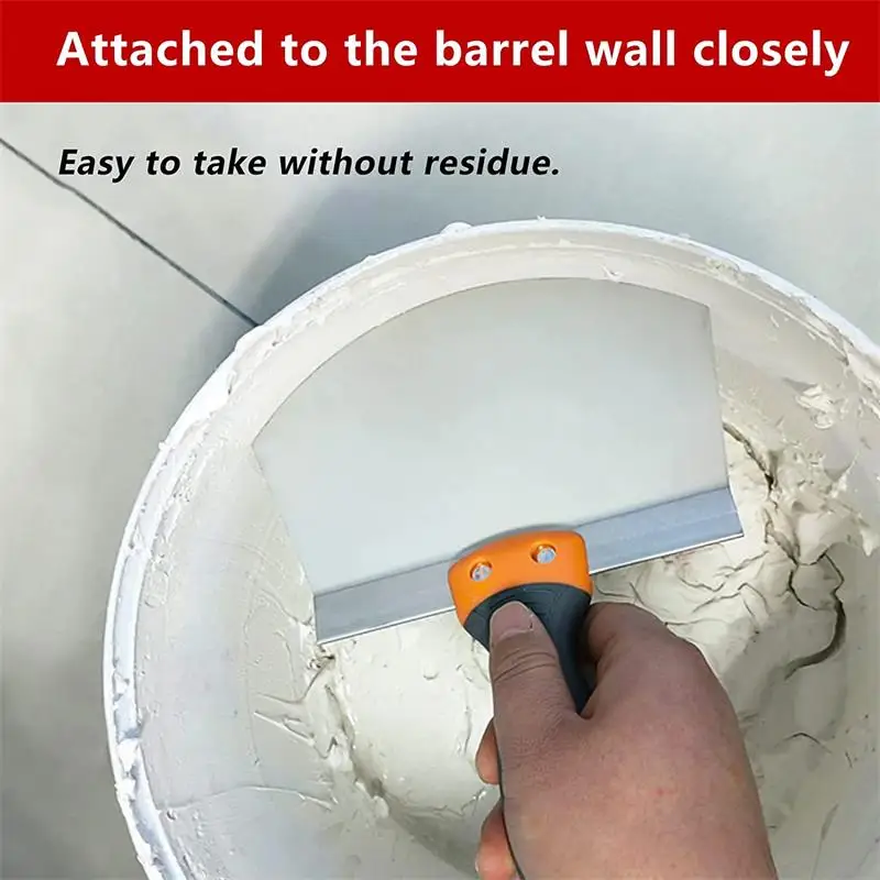 Stainless Steel Curved Scraper Paint Plaster Shovel Putty Knife Scraper Blade Paint Feeder Filling Spatula Scraping Putty Tools paint scraper tool putty knife set