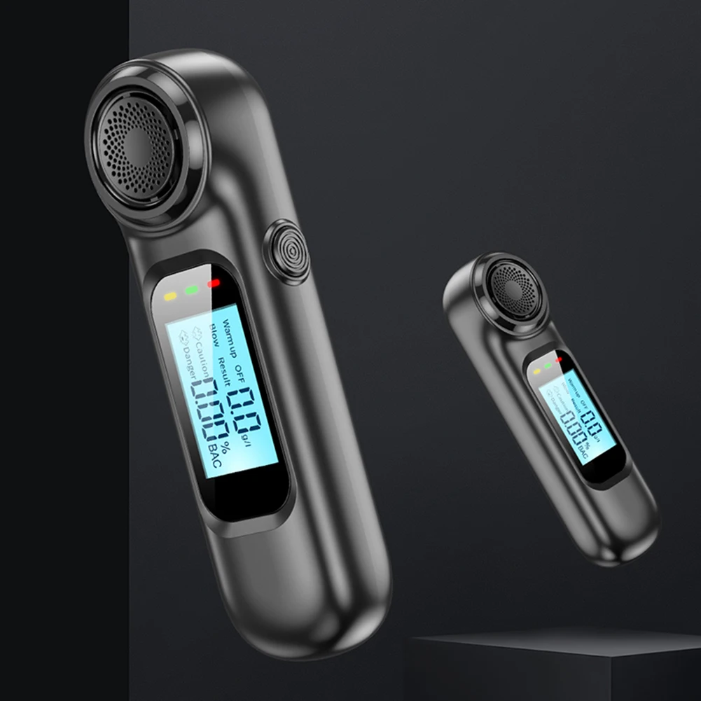 High Accuracy Portable Alcohol Tester Breathalyzer Non-Contacting Alcohol Detector USB Rechargeable with Digital LED Screen, alcohol tester,breath alcohol tester