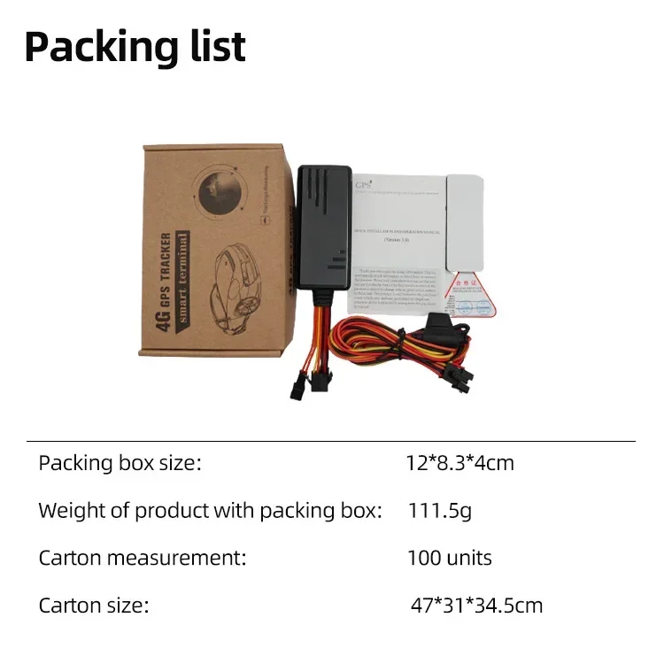 Car gps locator 4G international version Beidou car tracker motorcycle electric car tracking anti-theft device