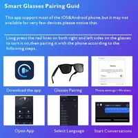 SENBONO E13 AI Translation Smart Glassess Glasses Bluetooth Call Camera Control Headphones Sunglasses for Sports Driving Cycling - Image 6