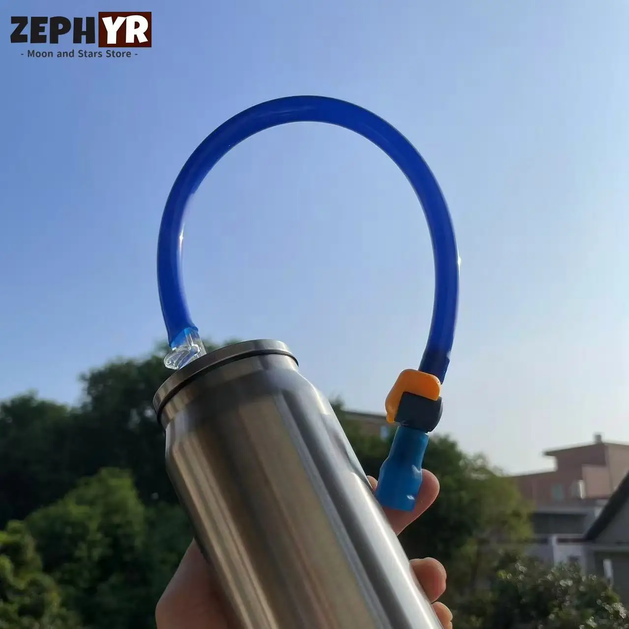Enhanced Water Bottle Hose with Bite Nozzle - Reusable Hydration Straw System