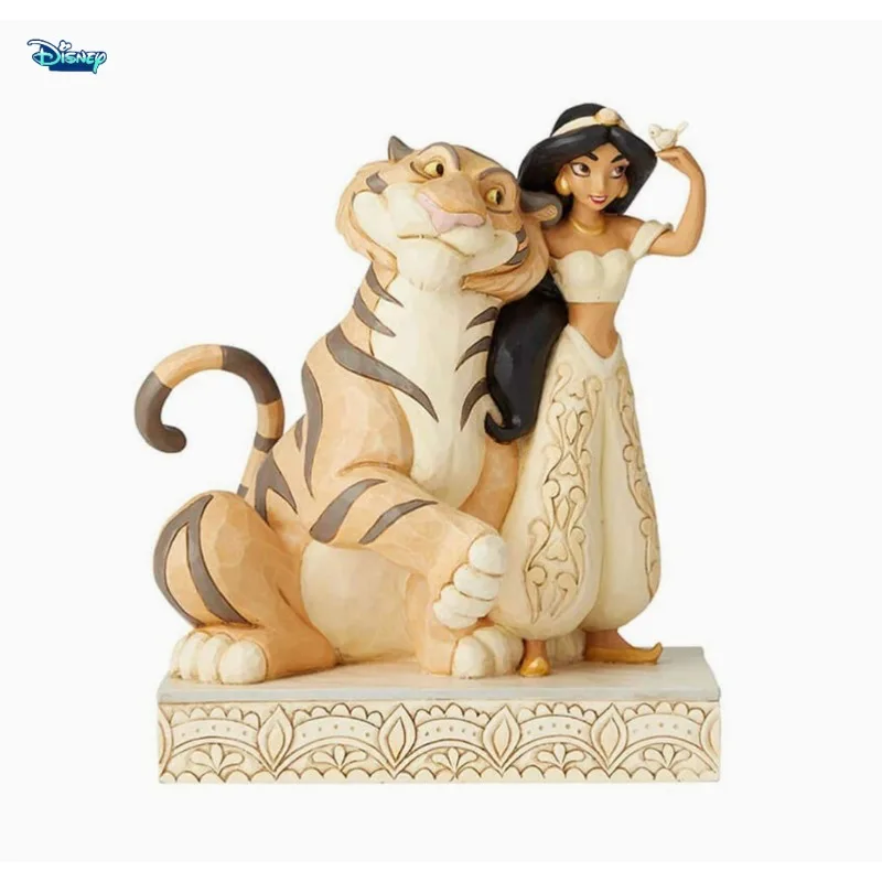 

Disney Authentic Aladdin and His Wonderful Lamp Jasmine Tiger Leya Handmade Ornaments Statue Christmas Gift Hobbies Collection