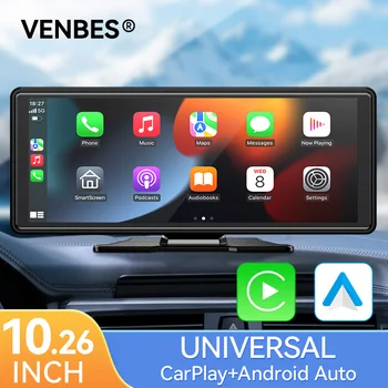 VENBES 10.26" CarPlay Android Auto Car Display 1