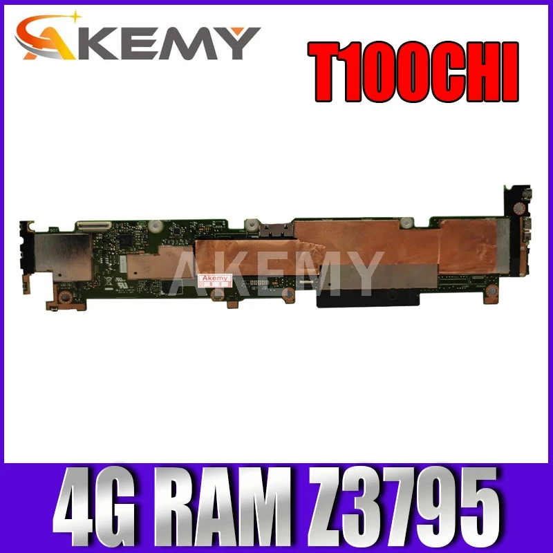 

Материнская плата Akemy t100подбородка для ноутбука Asus t100подбородка T100CHI T100CH, протестированная оригинальная материнская плата GMA HD 4 ГБ ОЗУ/Z3795 64 Гб SSD