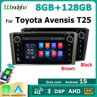 Autoradio Android 15 7'' avec CarPlay sans fil pour Toyota Avensis T25 2002-2008, Android AUTO, Stéréo Bluetooth, Lecteur Multimédia 2 DIN 1
