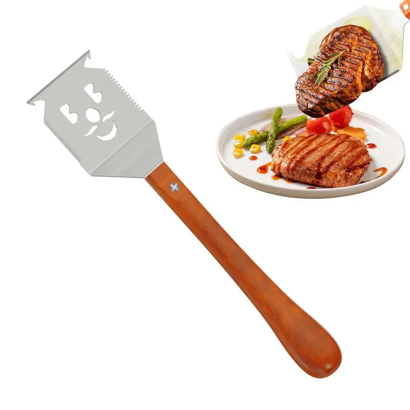 

Grill Spatula Set Stainless Steel Grilling Spatula and Fork 5 in 1 Barbecue Tools Food Extractor Professional Spatula Tools