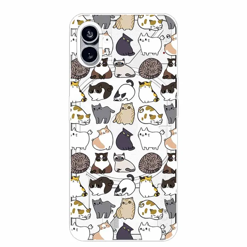 Silicone Soft Cute Transparent Protective Case - Clear TPU Cover