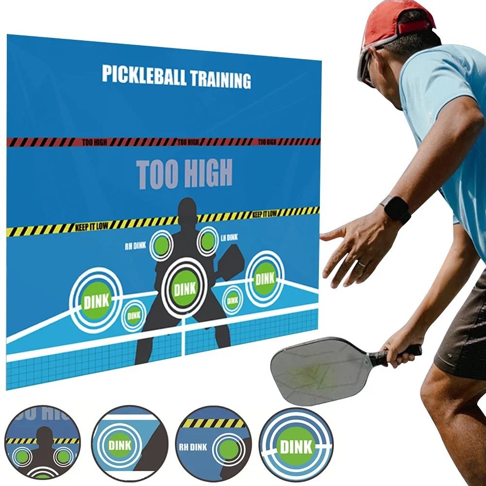 Dink Master Exercise Rebounder Aids for Walls Pickleball Rebounder Training Aid for Pickleball Dink Train Indoor Rooms Yard Gym
