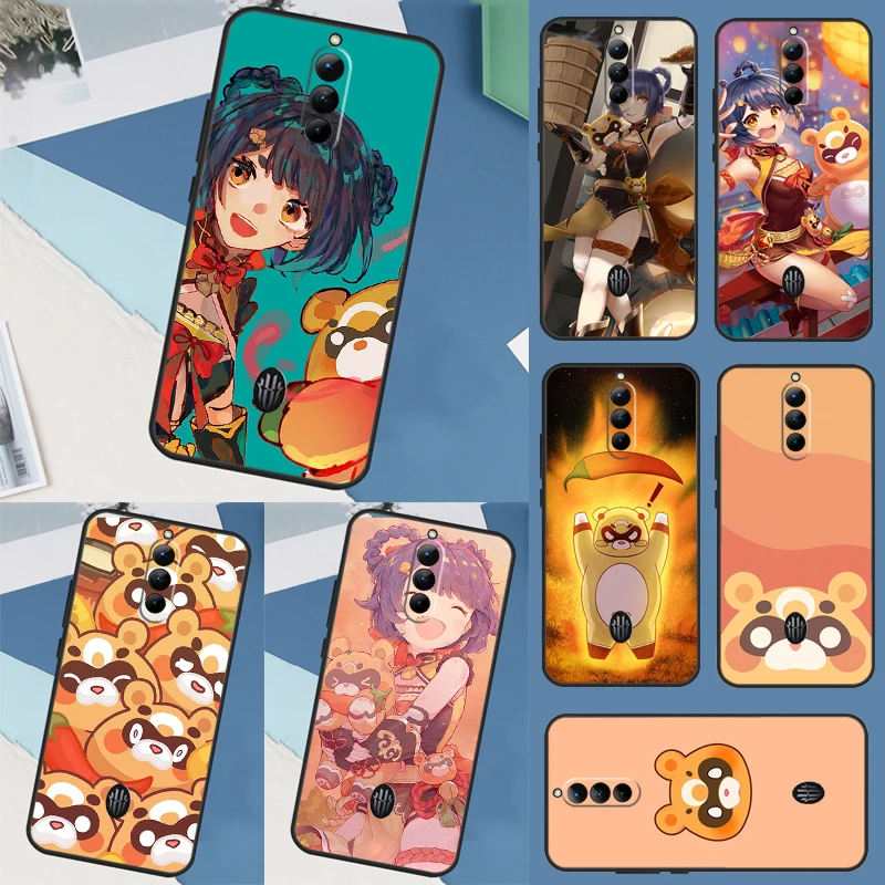 Чехол для смартфона Guoba Xiangling Genshin, искусственное воздействие для смартфона ZTE Nubia Red Magic чехол 6R 6S 7S Pro 6 7 Pro, чехол для Red Magic 8 Pro Shell