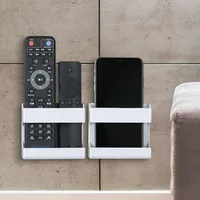 Boîte de rangement arina pour télécommande de climatiseur TV, sans poinçon, montage mural, chargement de téléphone portable, finition S6 1