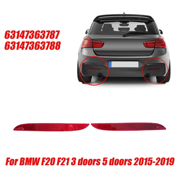 Sport Rear Bumper 2 Outlet Left fits BMW 1-Series F20 F21 M-Sport