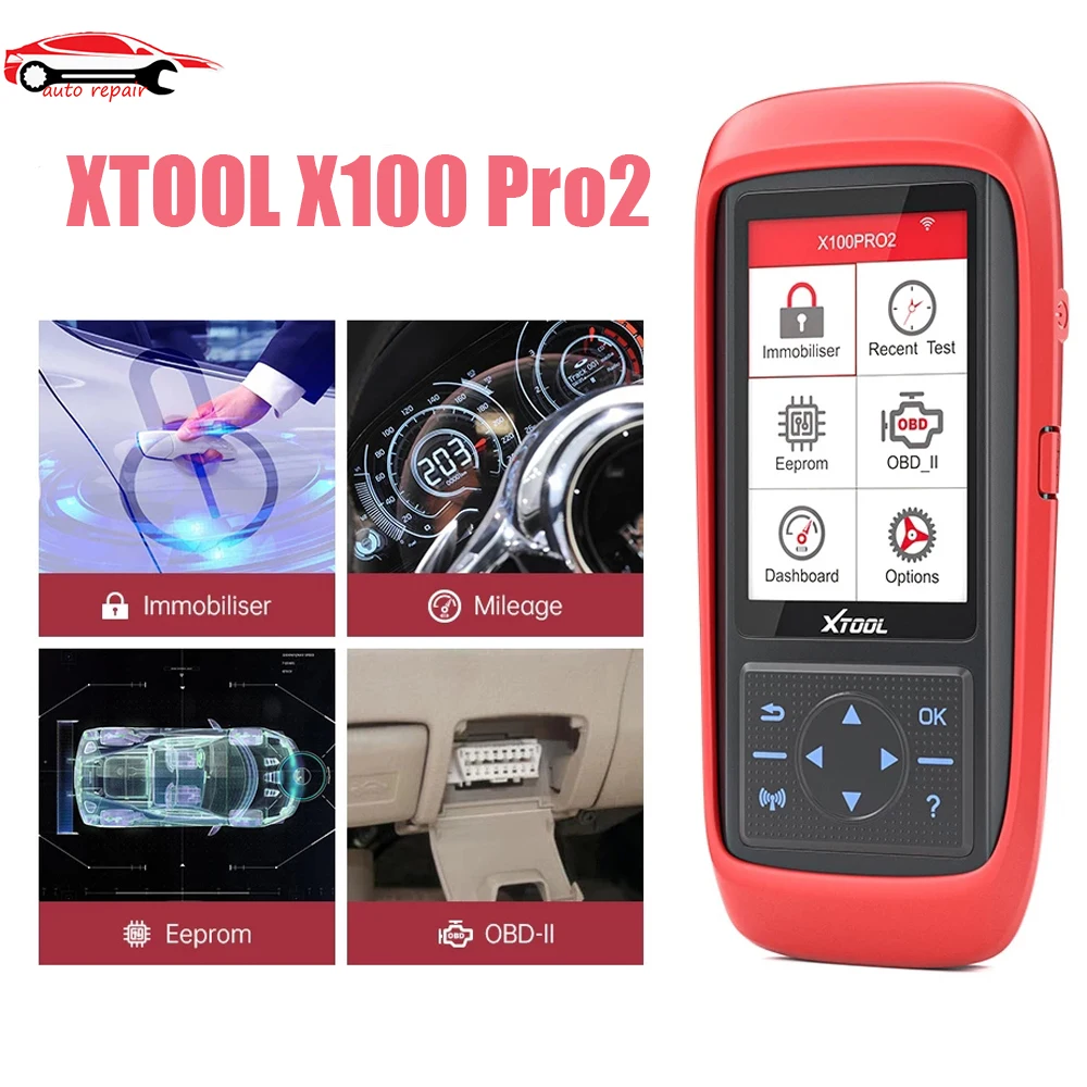 XTOOL X100 Pro2 Auto Key Programmer with EEPROM Adapter Immobilizer ECU