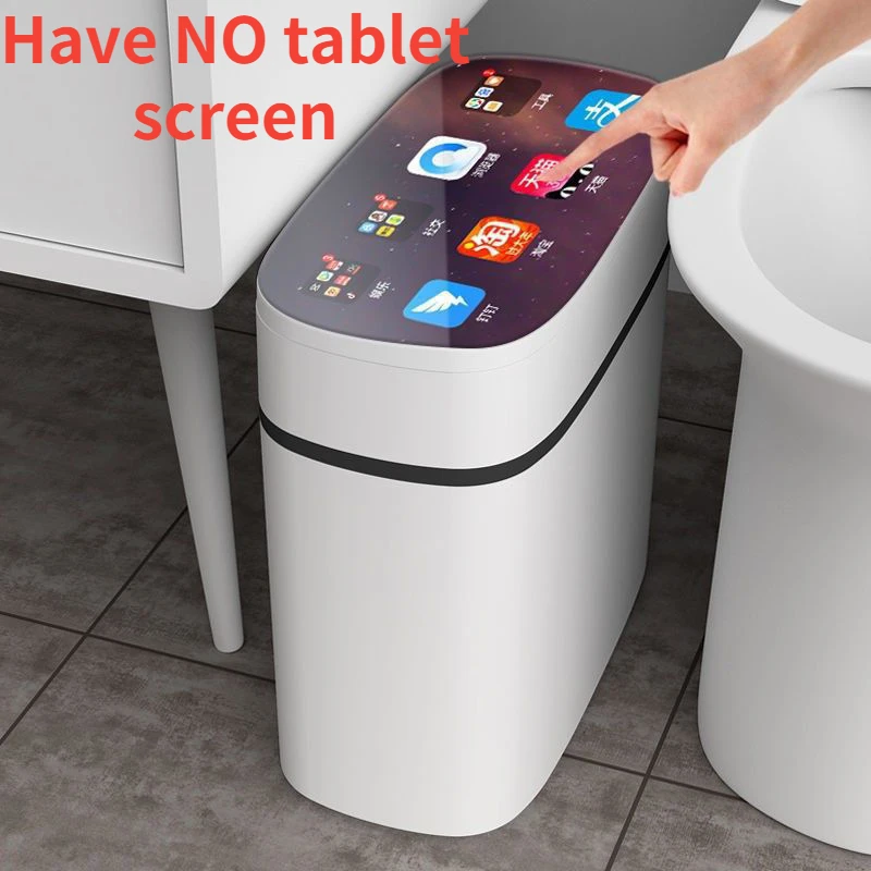 

13/16L Smart Sensor Trash Can Home Intelligent Waste Bin Rubbish Can Dustbin Kitchen USB Charging Touch Sensor Garbage Bucket