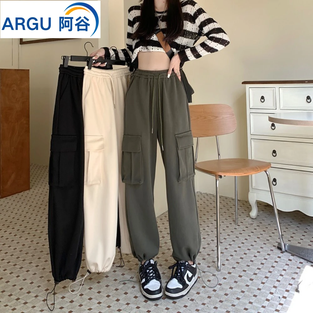

Pants Women BF Loose Leisure Streetwear Students Trendy Korean Style New Arrivals Chic Autumn Female Long Jogging Trousers