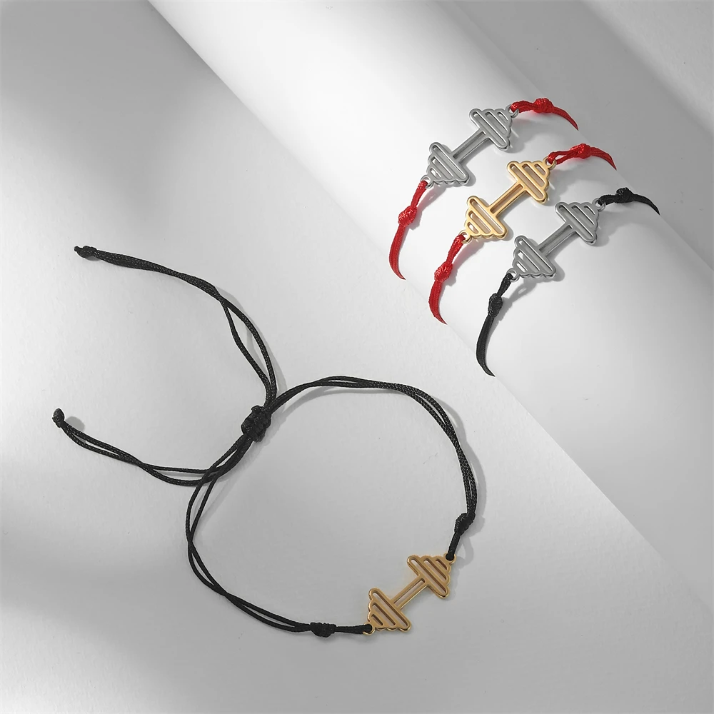 Cazador Übung Sport Herzschlag Hantel Charm Armband für Frauen Edelstahl Schmuck 2026 Box Kette Armband an der Hand Geschenk – Detail 17