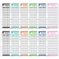 12Pcs Schedules