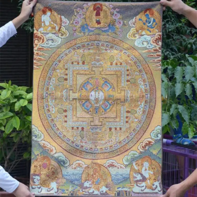 

Буддистская шелковая ткань Tibeten 36 дюймов, фотообои Будды