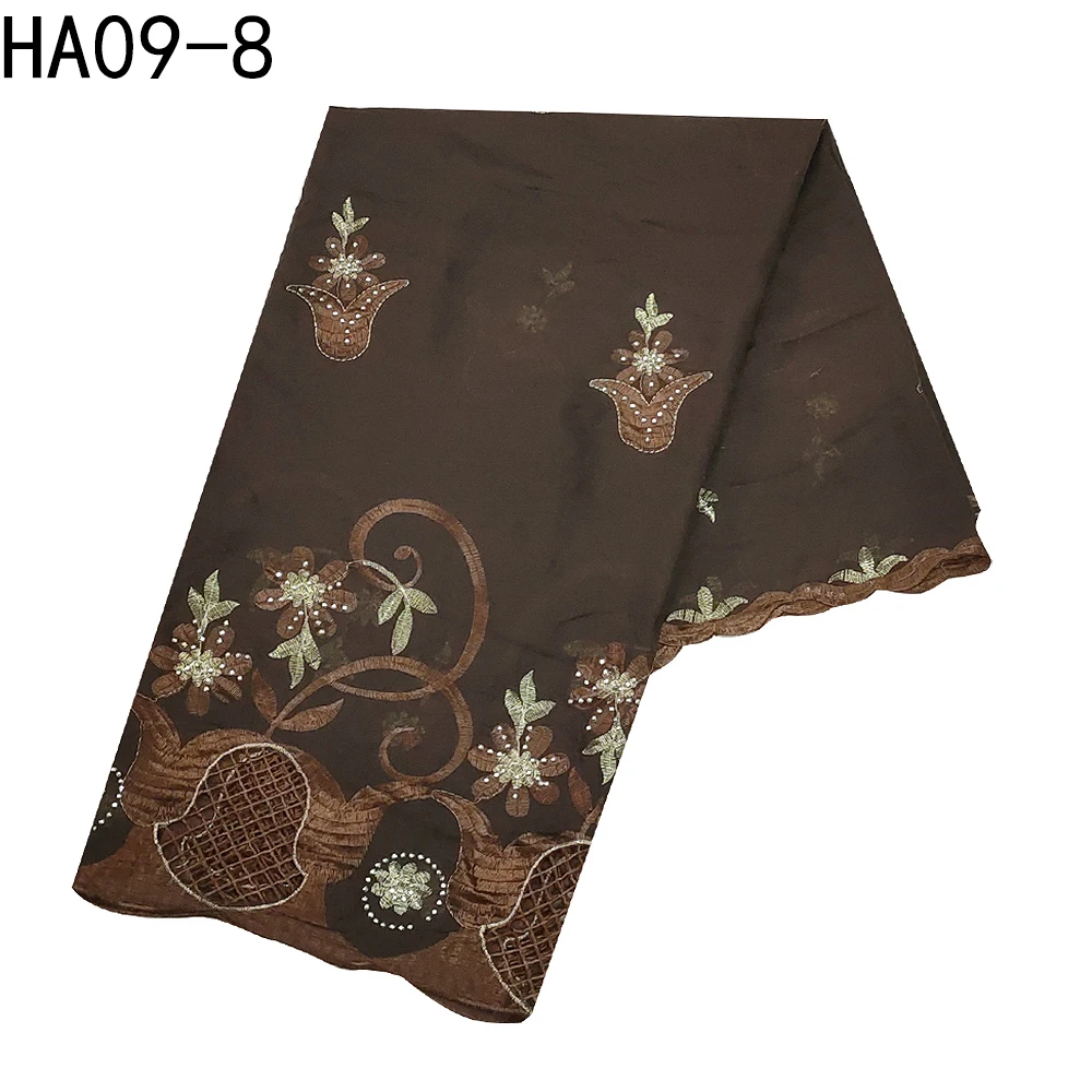 Dubai Scarf For Muslim Women African Hijab Islam Hijab Pashmina Turban Headscarf Embroidery Shawls Scarf 100% Cotton