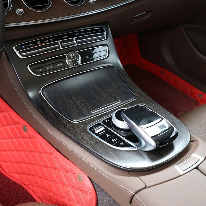 car air conditioner trim interior mouldings car moulding decoration interior moulding trim strip cup holder trim cover armrest panel cover for Mercedes Benz E Class W213 S213 A238 C238-ABS car center console