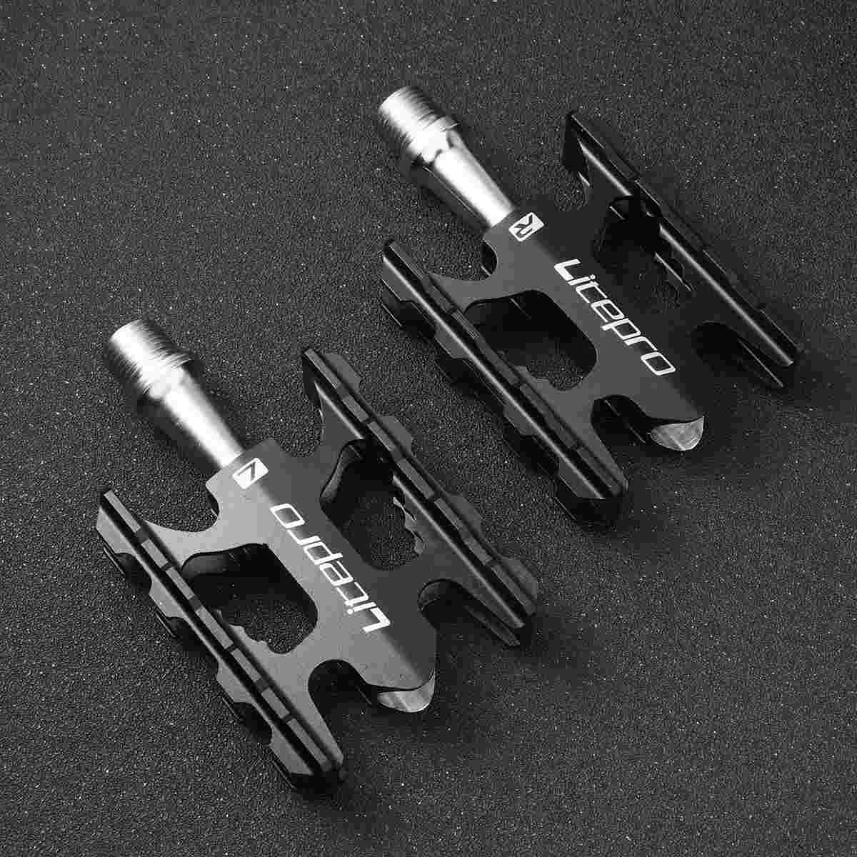 

Ultralight Pedal Aluminum Alloy Pedal Foldable Pedal Accessory (Black)