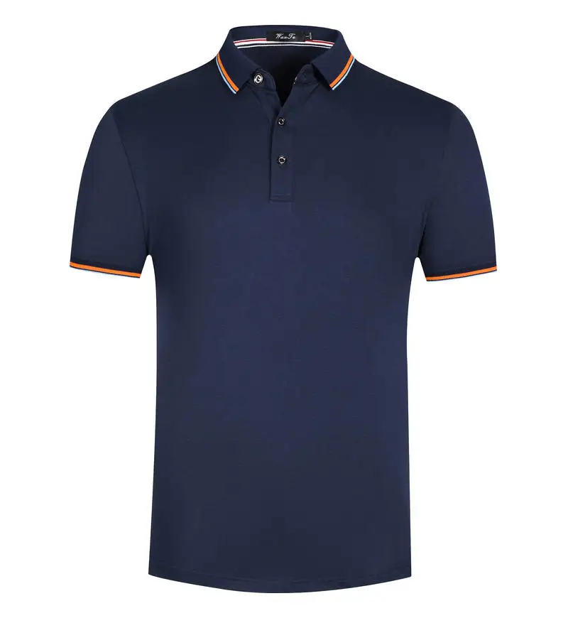 Short Sleeved Polo Shirt Golf Jersey Company Group Breathable Fitness Lapel Sports Sleeved 12-Color Large Top intercolored lapel