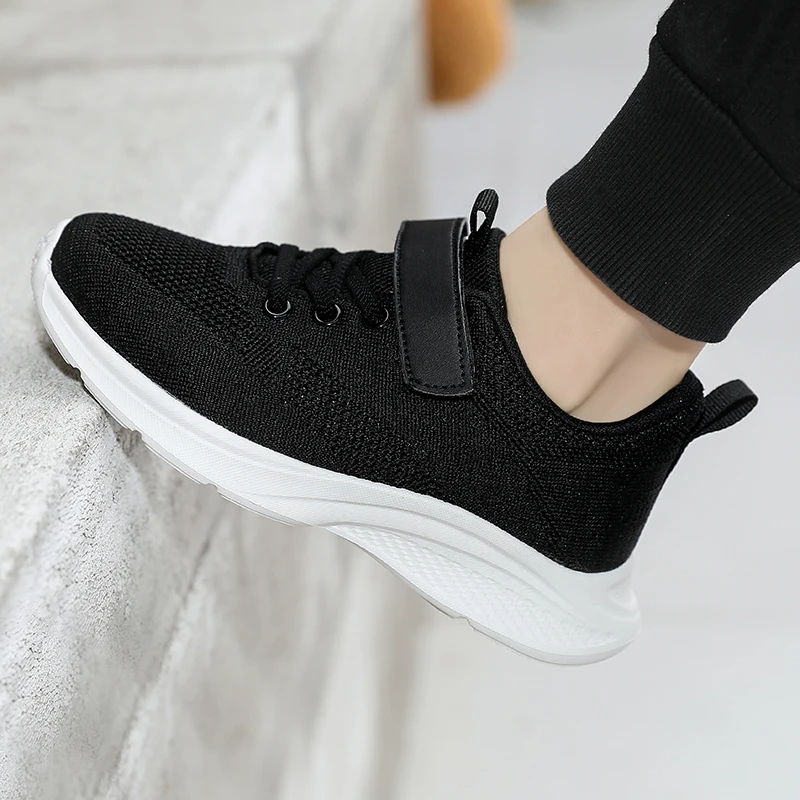 أحذية رياضية للأطفال، أحذية رياضية عصرية متعددة الألوان خفيفة الوزن من القماش الشبكي، مريحة وقابلة للتنفس للجري في الهواء الطلق للأولاد والبنات