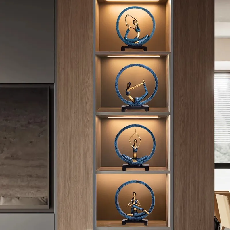 

Creative Window Display Yoga Studio Decoration Office Table Decoration Home Living Room Wine Cabinet Crafts