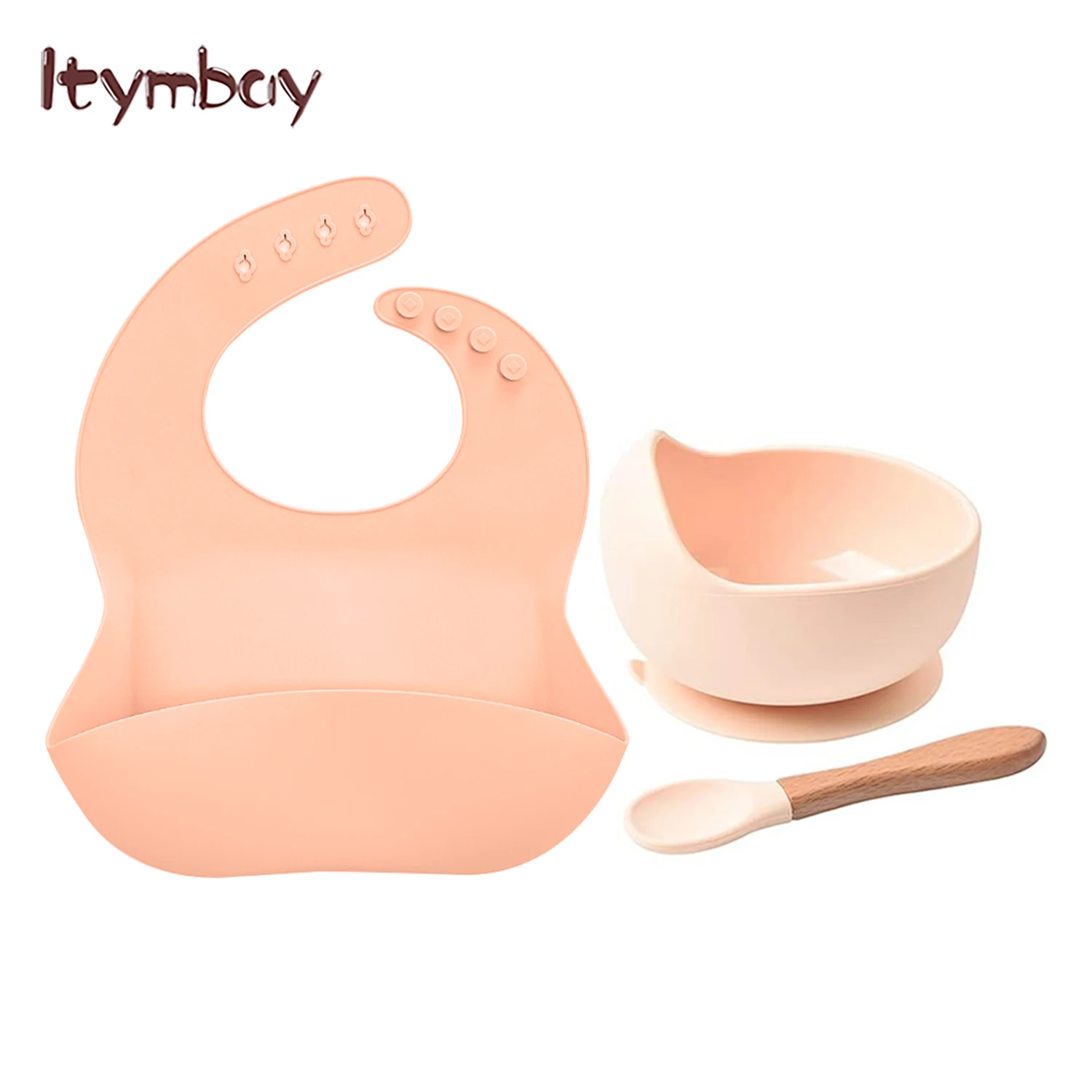 

Набор силиконовой посуды для детей, присоска, ложка, нагрудник, водонепроницаемая, без БФА, для кормления малышей