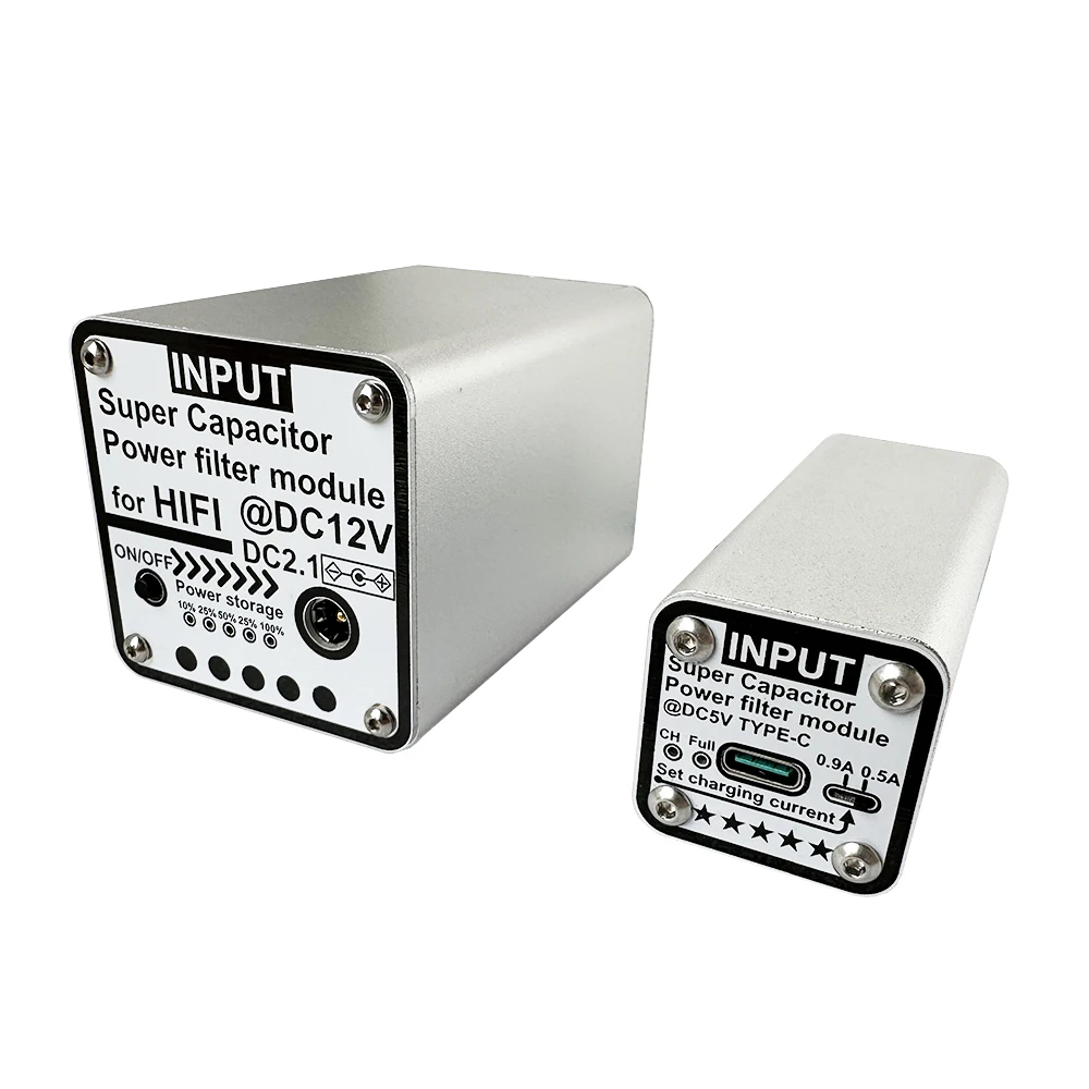Low Pass Filter AC Power Filter Socket 15V 12V 9V 6V Super Capacitor Power Filter DC2.1 Input and Output For Audio Video Equipment