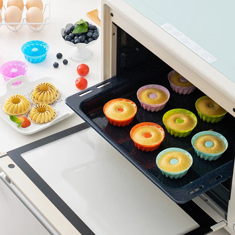 1/3/5pcs-Reusable Silicone Muffin Cups Baking Liners