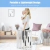 8 Panel Baby Safe Metal Gate Play Yard  Barrier Pet Fence Wall-mount Adjustable 5