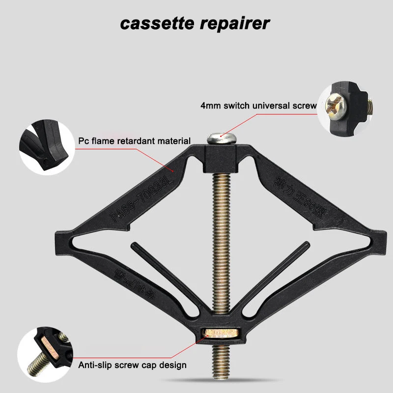 Description Picture 5 of itemOauee 65-86mm Cassette Repairer Dark Box Repair Screw Switch Old Socket Box Wall Repair Box Support Rod Electrician Accessories