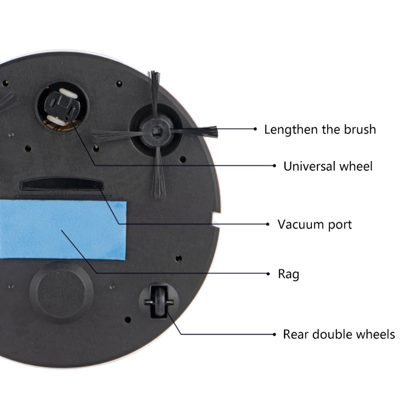 Ultra-thin Robot Vacuum Cleaner Intelligent Cleaning System Clean Carpet Floor 3
