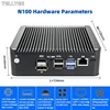 Intel N100 Soft Router 6 Lans i226-V 2.5G Fanless Mini PC COM HD DP USB Type-C pfSense Firewall Appliance OPNsense ESXi Computer 2