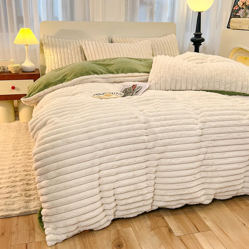 Thick Plush Milk Fleece Bedding 5