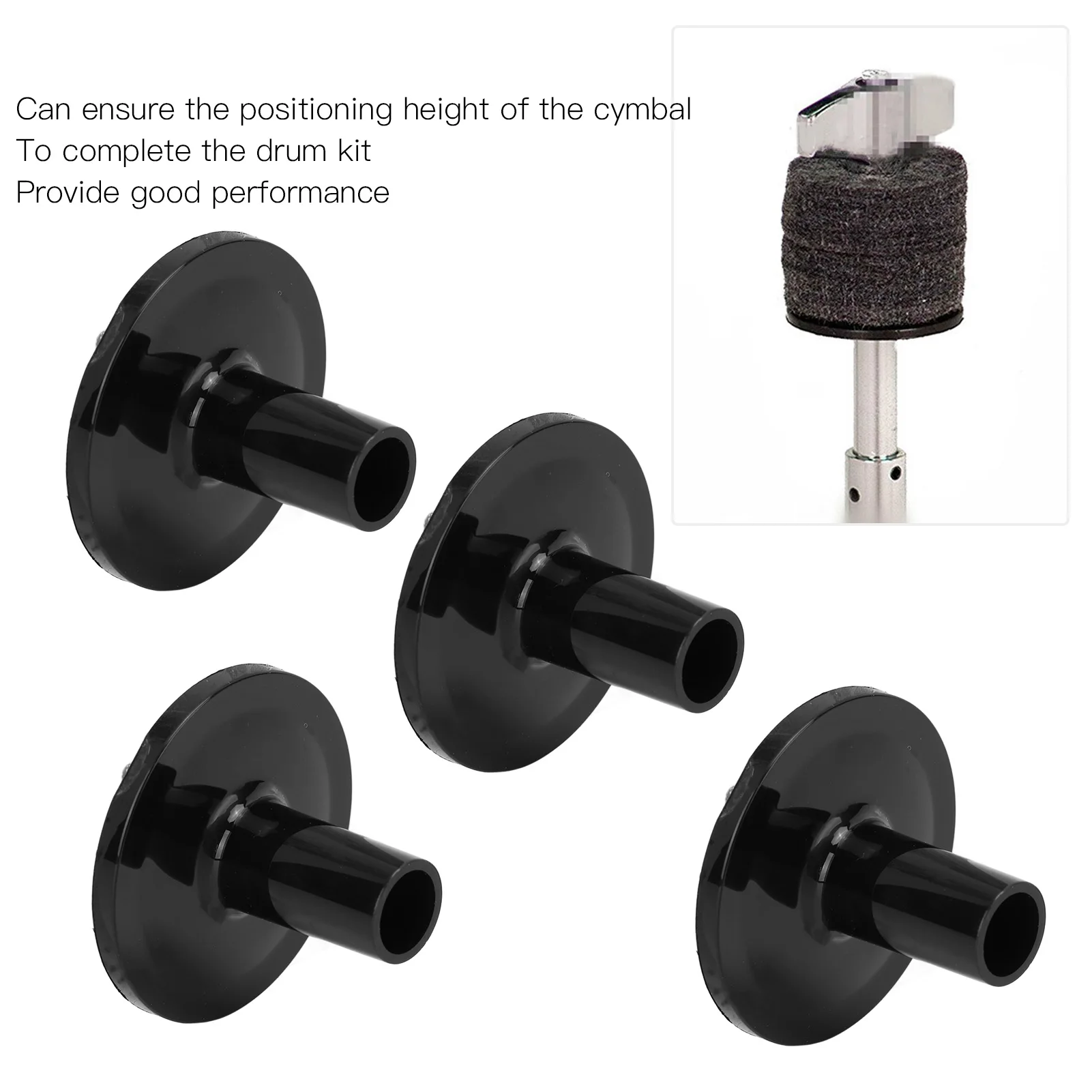 15Pcs Drum Cymbal Sleeves Plastic Cymbals Replacement Accessories for Percussion Instrument Cymbal Sleeves Drum Plastic Sleeves