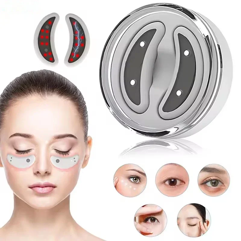 Upgrade EMS Eye Massage Device Relief Dark Circle Wrinkle Care Puffiness Reduction Eye Lines Swelling Skin Care Anti-Wrink Tools