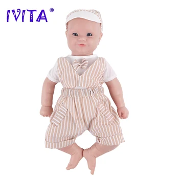 IVITA WB1563 Kit Bambola Reborn in Silicone Integrale da 45 cm, 3,18 kg, Non Dipinta, Realistica, per Bambini, Giocattolo Fai-da-Te