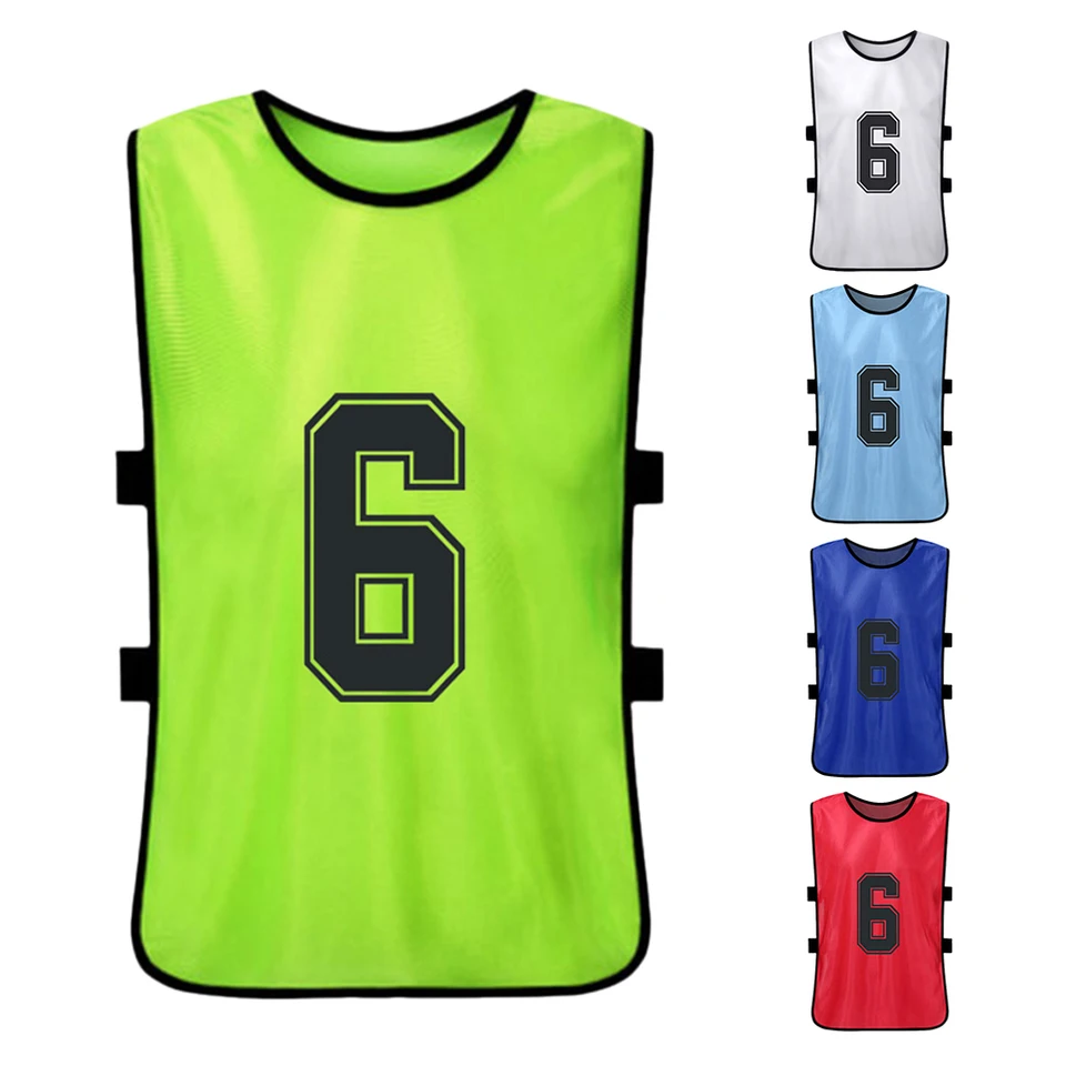 thumbnail image 2 of Suhine 48-Pack Soccer Practice Vests - Assorted Color Scrimmage Pinnies For Team Sports 2 of 11