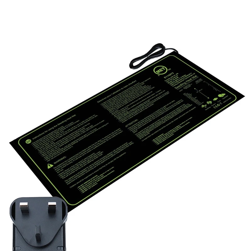 Durable-Waterproof-Seedling-Heat-Mat-20-x-10-Warm-Hydroponic-Heating-Pad.jpg Tartós Vízálló Palánták Hőszőnyeg 20 "X 10" Meleg Hidroponikus Fűtőpad - Image 4