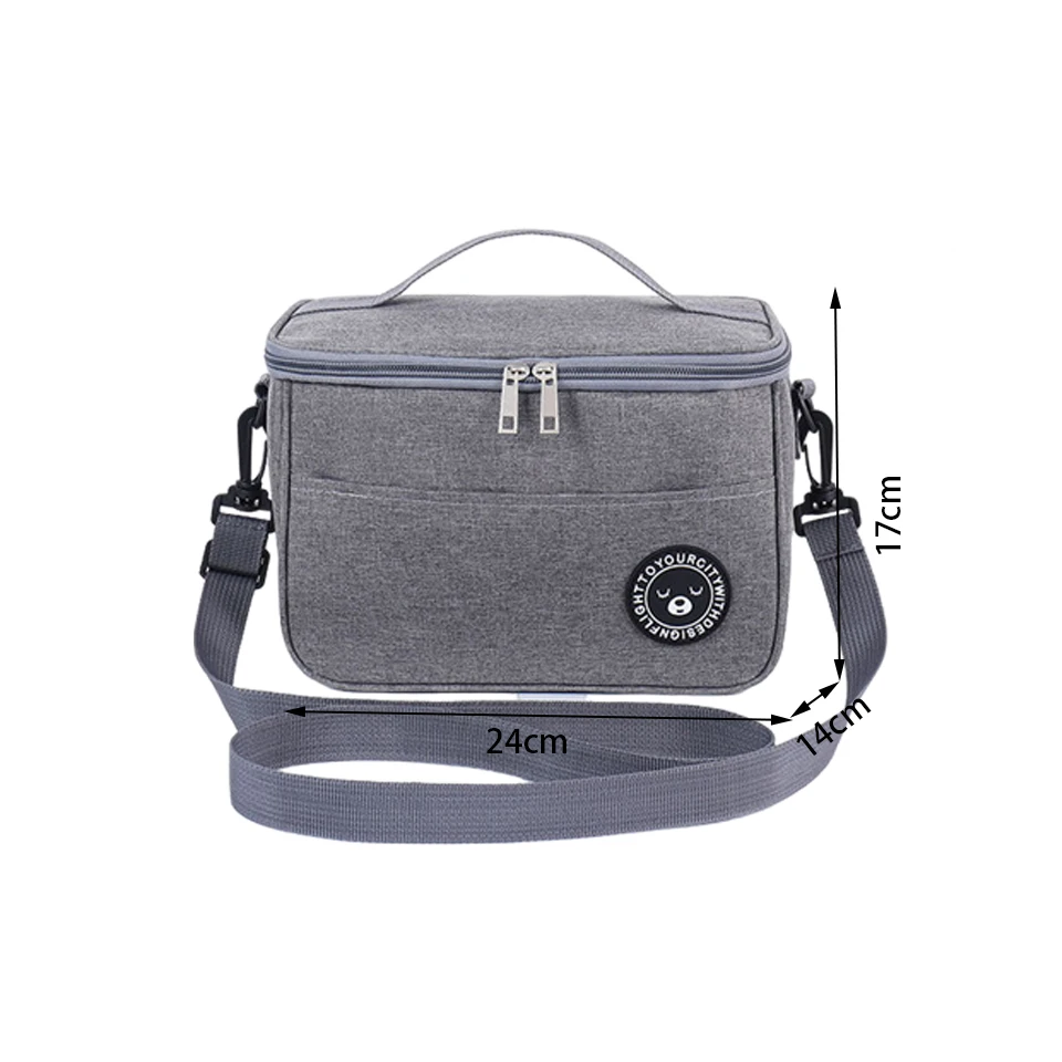 Insulated Lunch Box Men Women Travel Portable Camping Picnic Bag Cold Food Cooler Thermal Bag Kids Insulated Case with Strap lunch bag bento bag cooler bag