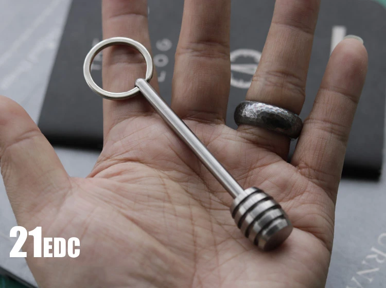 

TC4 Titanium Alloy Candy Pendant DIY Umbrella Rope Necklace Knife Pendant Storage EDC Keychain Adult Anti-stress Fidget Toys