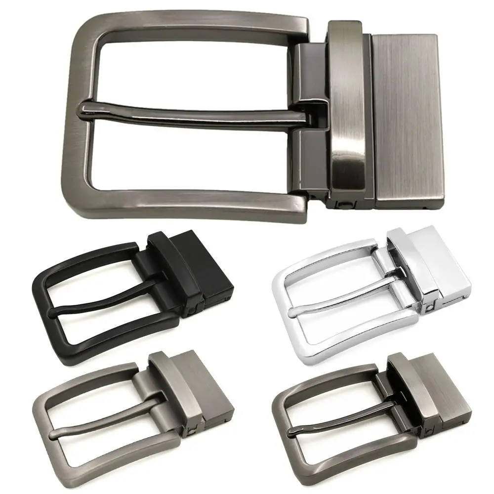 Men's Rotatable Metal Pin Belt Buckle for DIY Leather Craft and Jeans Accessories